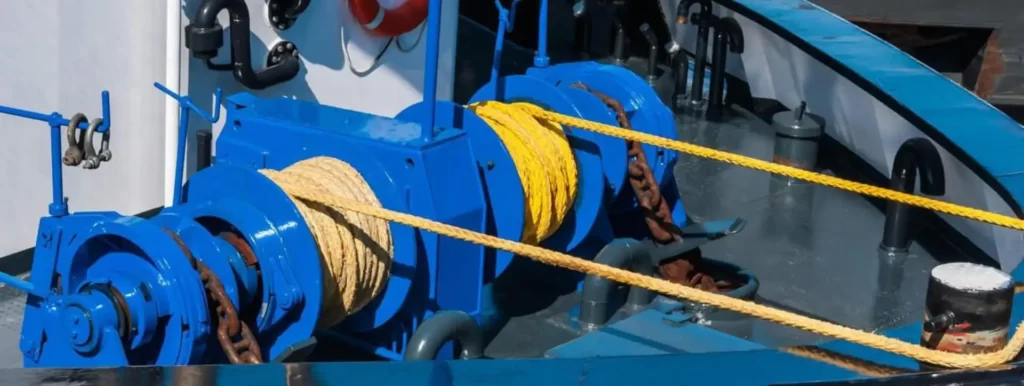 synthetic winch rope for ship