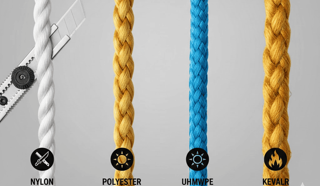 diversi tipi di corda hanno caratteristiche diverse 