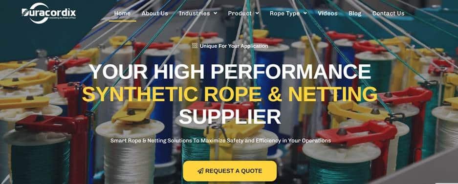 Duracordix - موردك الموثوق للحبال الاصطناعية عالية الأداء | أفضل 10 موردي حبال الربط في الصين