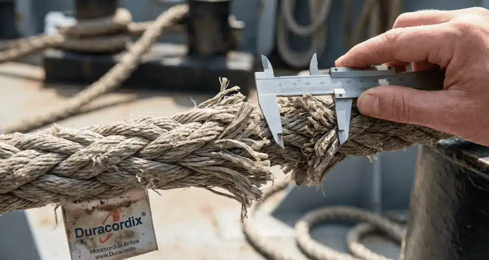 Duracordix - Your Trusted Supplier for High-Performance Synthetic Ropes | Mooring Operation 101: A Complete Guide to Safe Practices the operator is inspecting the Duracordix mooring roe