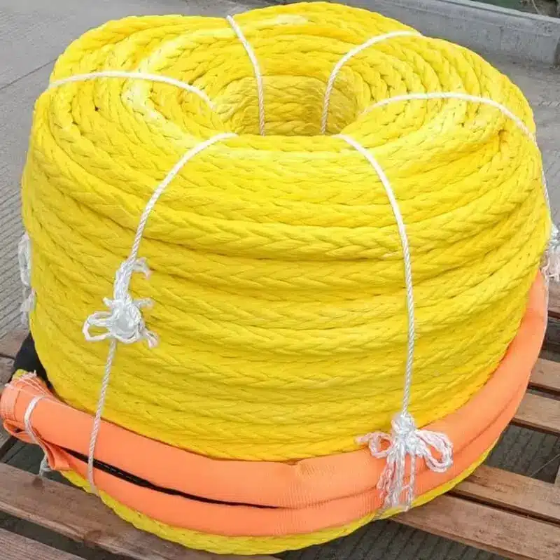 노란색 hmpe 계류 로프