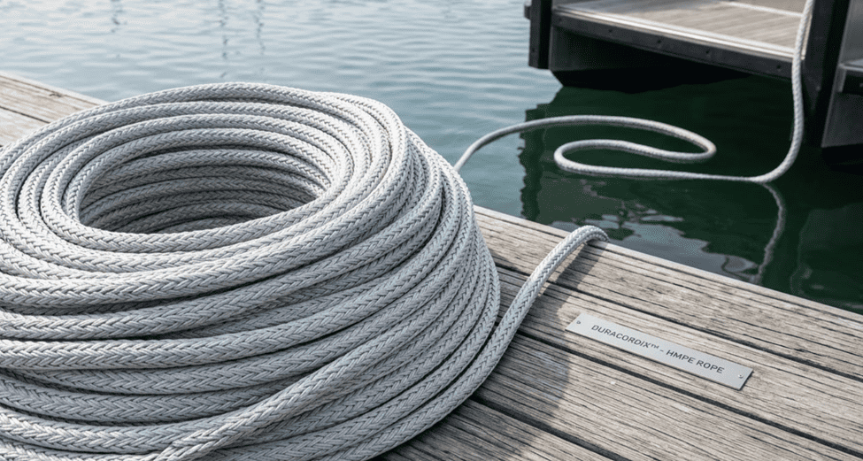 Duracordix - Your Trusted Supplier for High-Performance Synthetic Rope & Netting | HMPE vs. Nylon vs. Polyester vs. PP – How to Choose the Right Mooring Rope Material Duracordix - Your Trusted Supplier for High-Performance Synthetic Rope & Netting | HMPE vs. Nylon vs. Polyester vs. PP – How to Choose the Right Mooring Rope Material