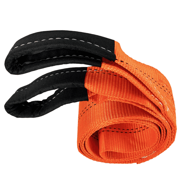 Duracordix tree saver strap designed to protect anchor points and provide a secure connection for winch recovery systems and off-road vehicle extraction